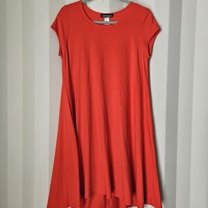 Soft Works Women's Red Midi Swing Dress